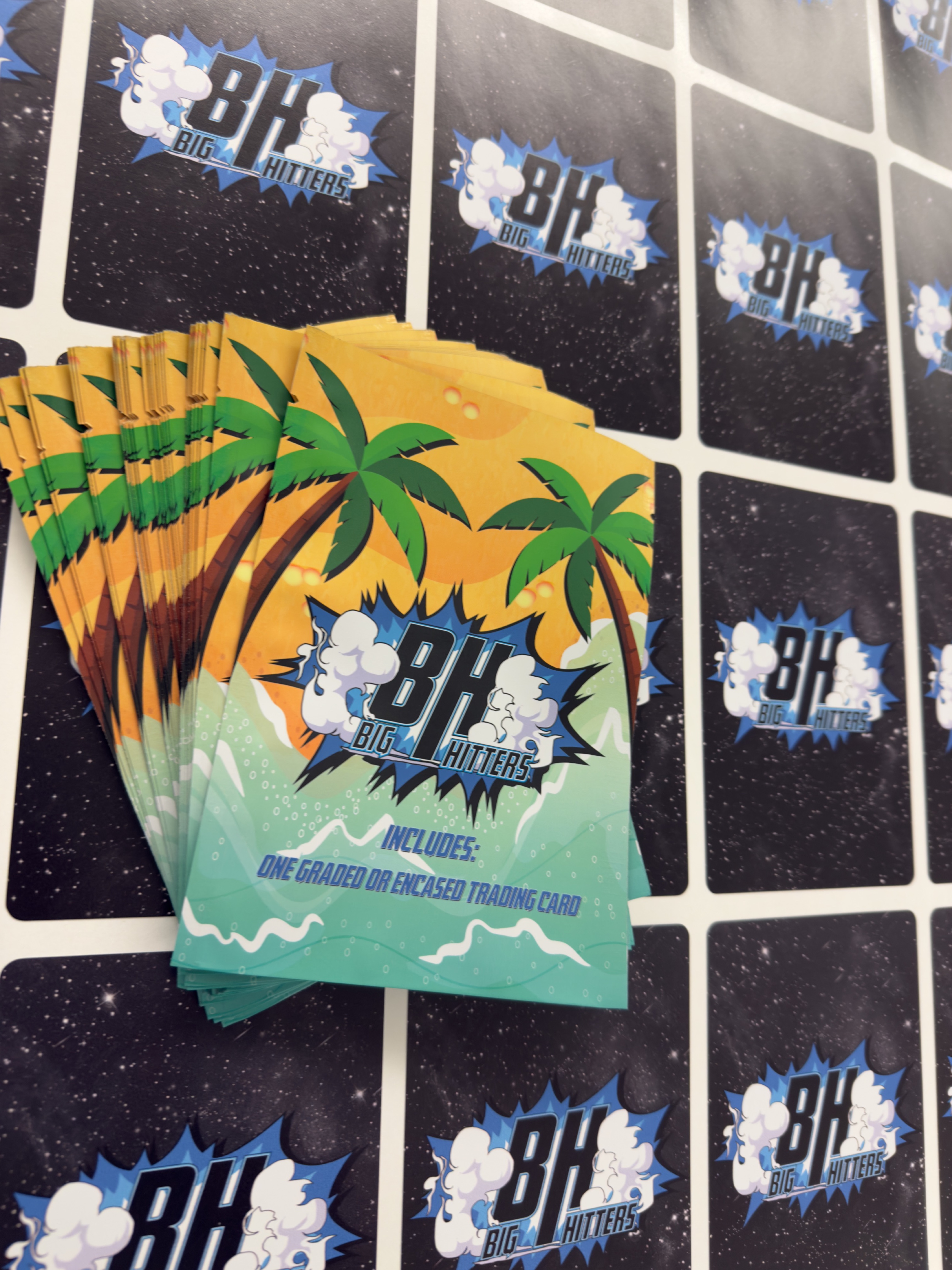 Packed boxes and labels